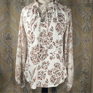White House Black Market Floral Top - Size XS